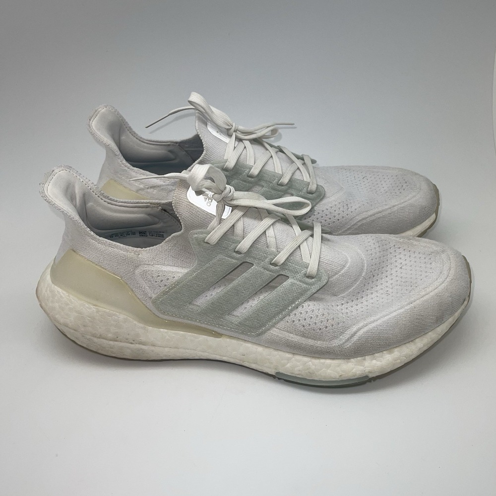 Adidas Sneakers Mens 12‎ UltraBoost 21 Parley FZ1927 White Athletic Gym Shoes